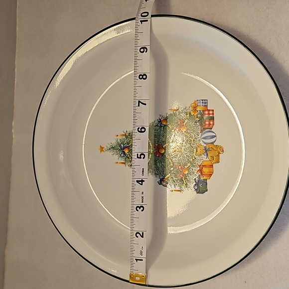 Corelle By Corning Discontinued Holiday Magic Christmas Tree Presents Pie Plate - Picture 7 of 7